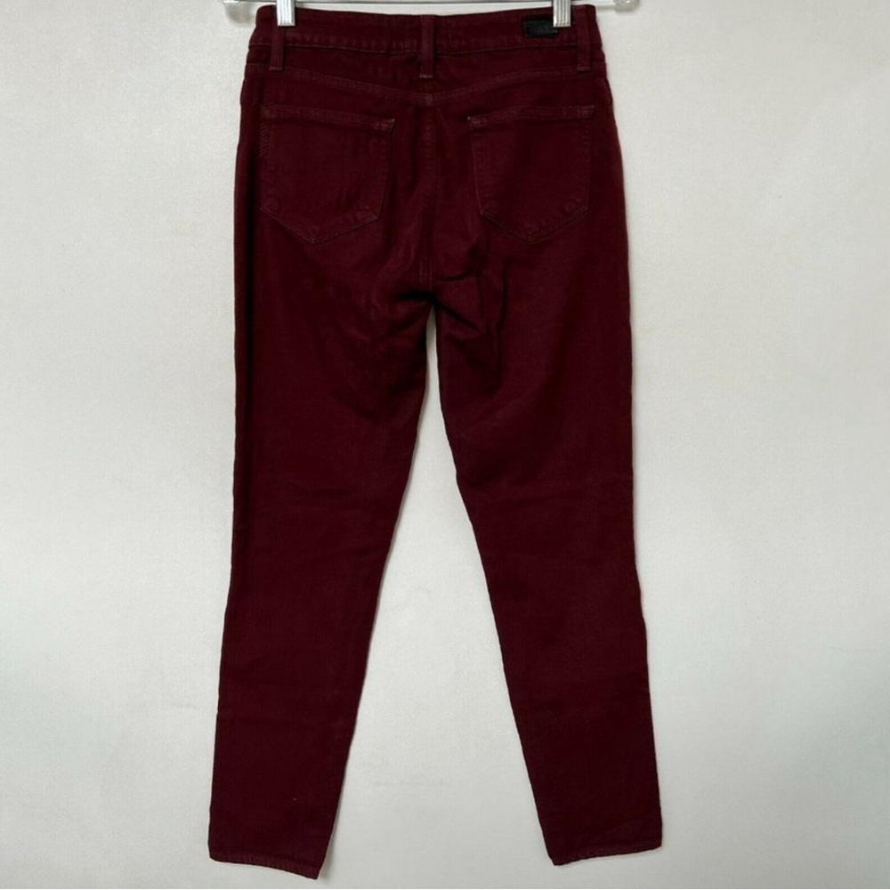 Paige Verdugo Ankle Skinny Jeans Deep Syrah Stretch Denim Low Rise Women Size 27 - Picture 4 of 7